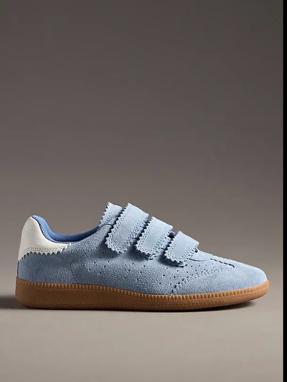 Anthropologie - Silent D Blue Suede Velcro Sneakers - NWT 40 euro 9 US